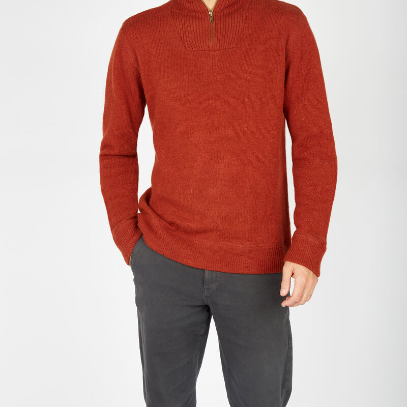 Lambswool Half Zip Sweater